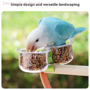 Clip-On Parrot Food Bowl Feeder for Small Birds