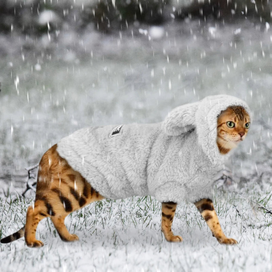 Warm Winter Cat & Puppy Jacket - Pink Small Pet Coat S-2XL