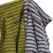 Striped Fleece Dog Sweater - Turtleneck Pullover for Medium Large Dogs