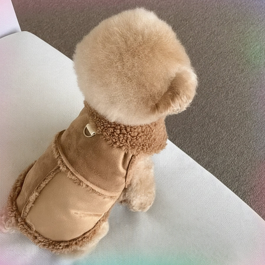 Cute Soft Dog Vest Jacket - Autumn Winter Pet Coat for Small Dogs