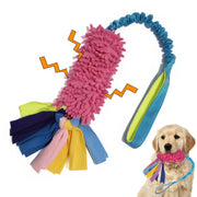 Plush Rope Dog Chew Toy With Handle - Pulling Toy for Active Chewers