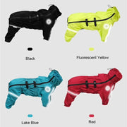 Reflective Waterproof Dog Rain Jacket - Adjustable Coat for Large Dogs