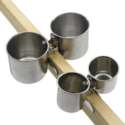 Stainless Steel Bird Feeding Bowl with Clip Holder