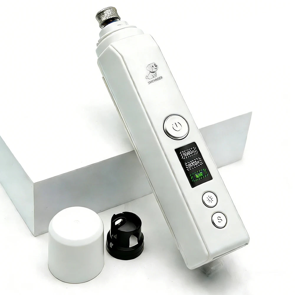 Low Noise Electric Dog Nail Grinder - Pet Paw Grooming Trimmer