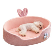Detachable Washable Pet Bed - Soft Four-Season Dog & Cat Sleeper