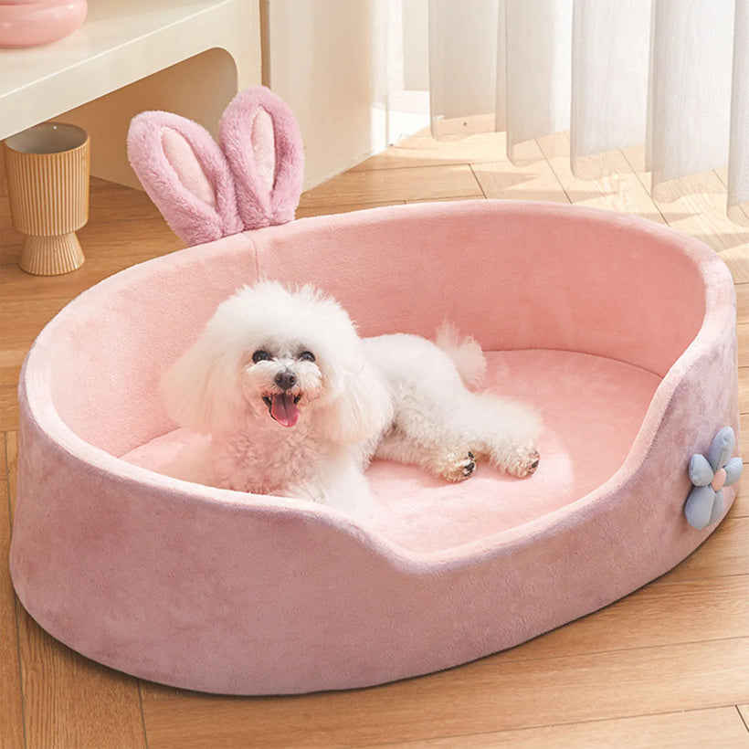 Detachable Washable Pet Bed - Soft Four-Season Dog & Cat Sleeper