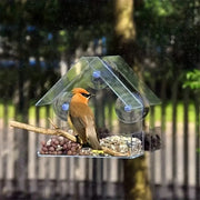 Outdoor Acrylic Bird Feeder House for Window Viewing