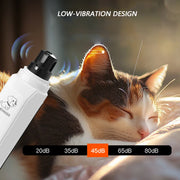 Low Noise Electric Dog Nail Grinder - Pet Paw Grooming Trimmer