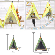 Soft Plush Parrot Hammock Nest and Cage Hut