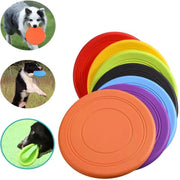 Chewable Rubber Dog Frisbee - Tear-Resistant Fetch & Training Disc