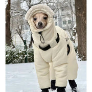 Thickened Winter Dog Jacket - Full Neck Cover Coat for Big Dogs