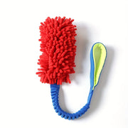 Plush Rope Dog Chew Toy With Handle - Pulling Toy for Active Chewers