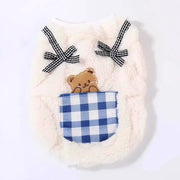 Cozy Plush Pet Vest - Warm Fleece Sleeveless Coat for Dogs & Cats