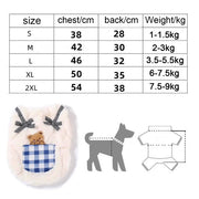 Cozy Plush Pet Vest - Warm Fleece Sleeveless Coat for Dogs & Cats