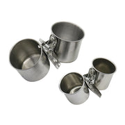 Stainless Steel Bird Feeding Bowl with Clip Holder