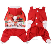 Santa Dog & Cat Christmas Costume - Festive Puppy Jacket Coat