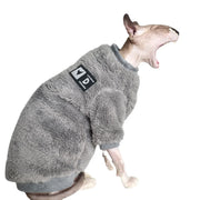 Double-Sided Fluffy Sphynx Cat Jacket - Warm Winter Hairless Cat Coat