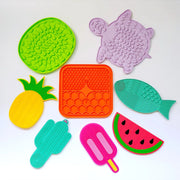 Silicone Slow Feeding Lick Mat with Suction Cups for Small Pets