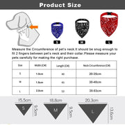 Adjustable Dog Bandana Collar Scarf for Puppies and Cats
