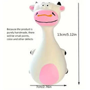 Squeaky Animal Chew Toy for Dogs - Elephant & Cow Rubber Vocal Toy