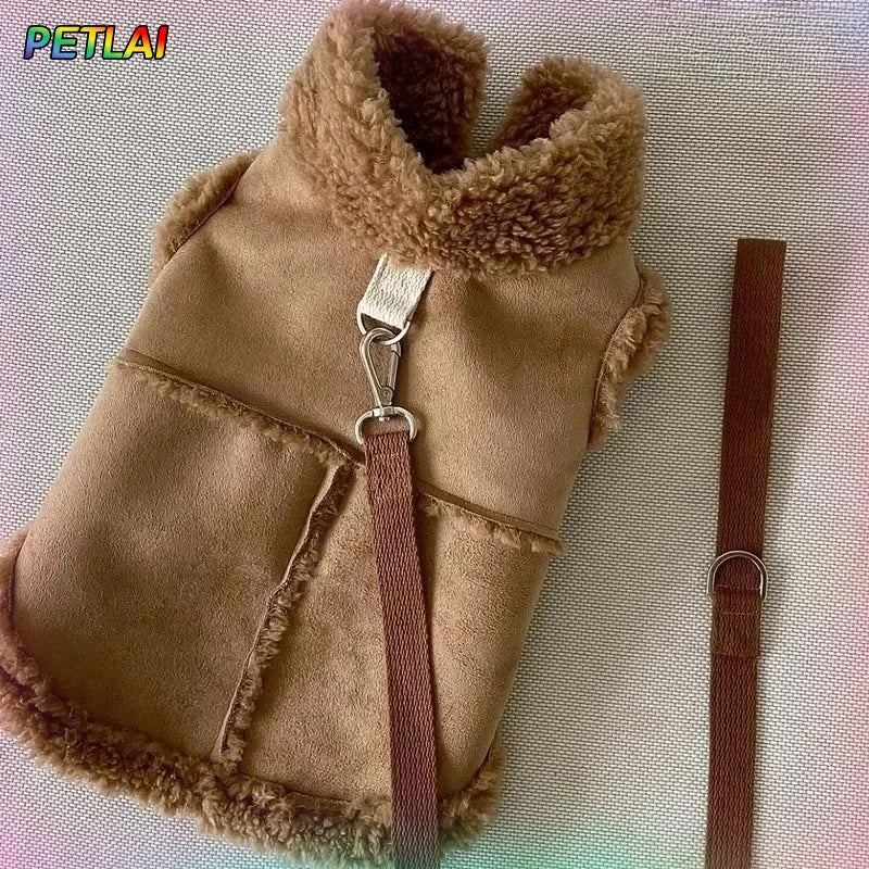 Cute Soft Dog Vest Jacket - Autumn Winter Pet Coat for Small Dogs