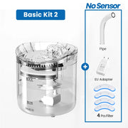 ROJECO Automatic Cat Water Fountain with Sensor Drinking Tray