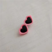 Heart Sunglasses & Hair Clip Pet Accessory - Cute Dog & Cat Decor