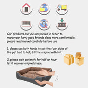 Dog Sofa Bed Cushion - Breathable Basket Mat for Small Large Pets