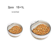 Detachable Transparent Bird Food and Water Cup