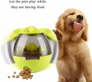 Interactive Slow Feeder Treat Ball - IQ Food Dispenser Dog Toy