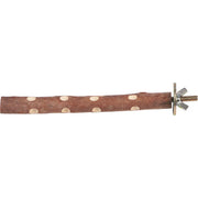 Natural Wood Parakeet Perch Stand and Paw Grinding Branch
