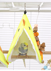 Soft Plush Parrot Hammock Nest and Cage Hut
