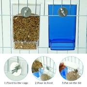 Anti-Splash Automatic Bird Feeder Box for Parakeets