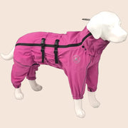 Reflective Waterproof Dog Rain Jacket - Adjustable Coat for Large Dogs