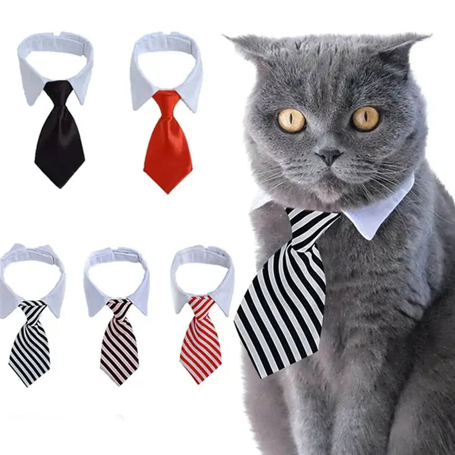 Adjustable Pet Bow Tie Necktie Collar for Dogs and Cats