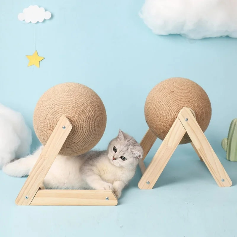 Sisal Rope Cat Scratching Ball Board for Kittens