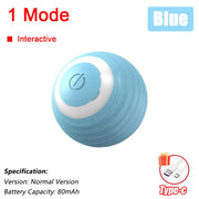 Rechargeable Automatic Rolling Cat Ball with Faux Tail