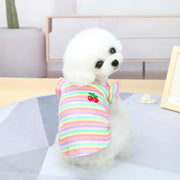 Ruffle Striped Dog & Cat Skirt Vest - Sweet Spring Party Outfit