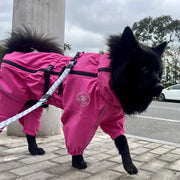 Reflective Waterproof Dog Rain Jacket - Adjustable Coat for Large Dogs