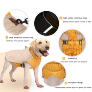 Waterproof Padded Dog Vest Jacket - Warm Coat for Small Large Dogs