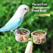 Clip-On Parrot Food Bowl Feeder for Small Birds