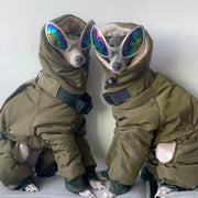 Thickened Winter Dog Jacket - Full Neck Cover Coat for Big Dogs