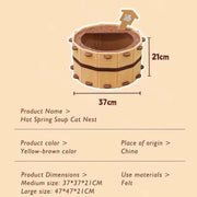 Felt Cat Bathtub House - Semi-Enclosed Claw & Sleep Nest