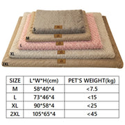 3D Foam Orthopedic Dog Bed - Washable Faux Fur Crate Mat