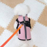 Adjustable Waterproof Dog Jacket With Harness - Warm Reflective Coat