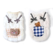 Cozy Plush Pet Vest - Warm Fleece Sleeveless Coat for Dogs & Cats