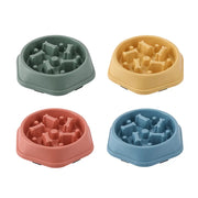 Round Anti-Choking Slow Feeder Bowl for Dogs and Cats