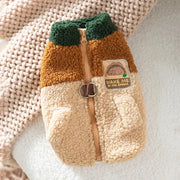Brown Two-Legged Dog Cardigan Jacket - Warm Puppy Coat S-XXL