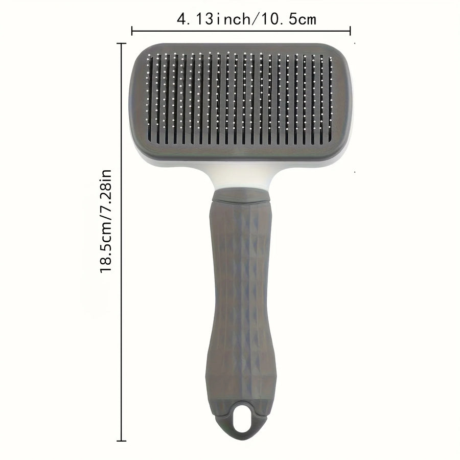 Self-Cleaning Slicker Brush for Dog and Cat Hair Removal