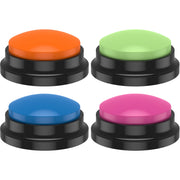 Recordable Dog Training Buttons With Light - Interactive Talking Buzzer Set